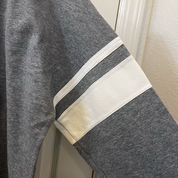 La Ligne Varsity Tee Striped Cotton Top Gray Women's Size Medium - Picture 6 of 15